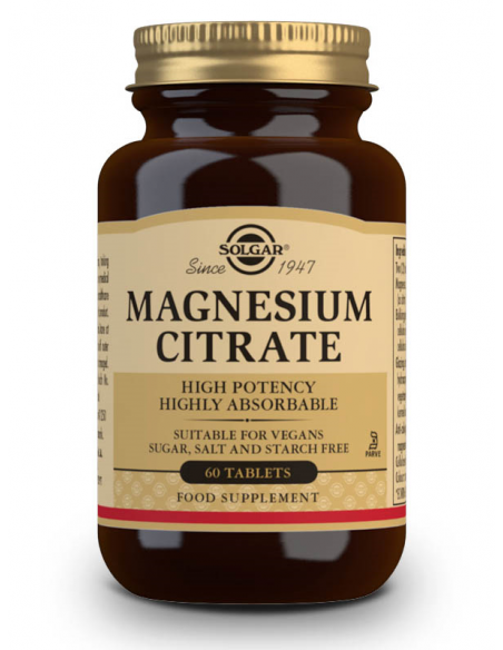 citrato de magnesio 60 comprimidos