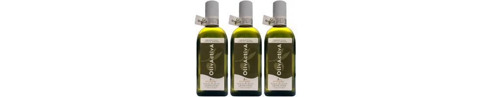 OlivActivA - Aceite de Oliva Virgen Extra Picual - Botella 500ml - Caja de 3 unidades