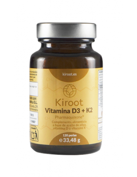 Kiroot Vitamina D3 4000 UI+ K2 - 120...